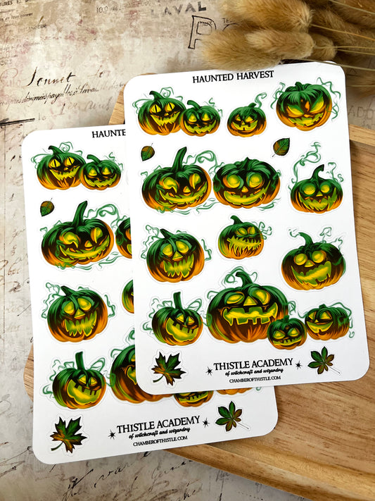 Haunted Harvest sticker sheet