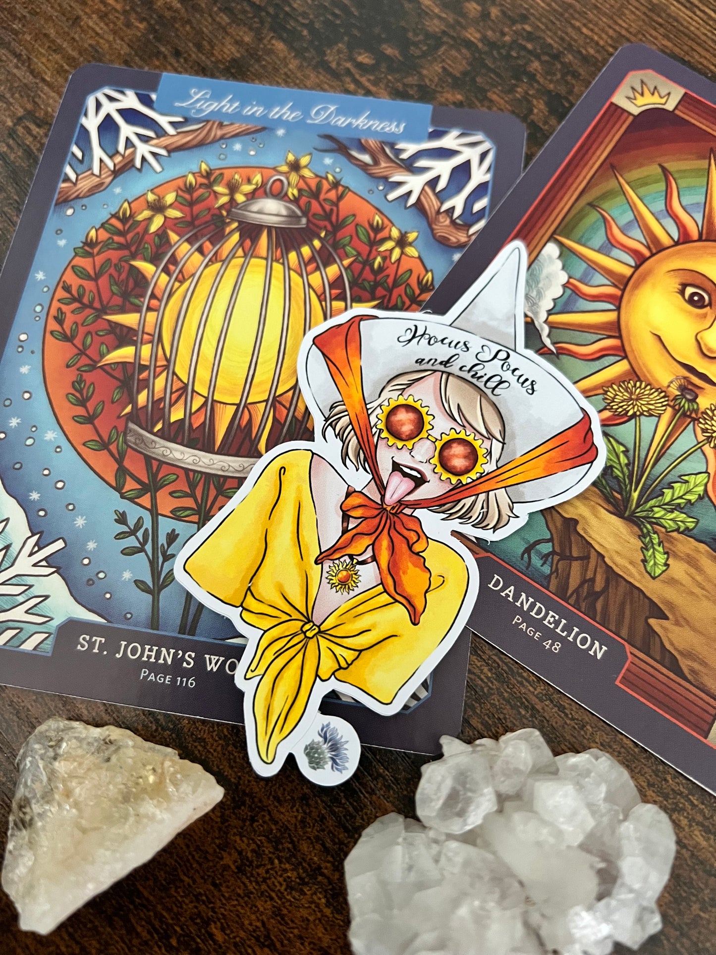 Solar witch sticker