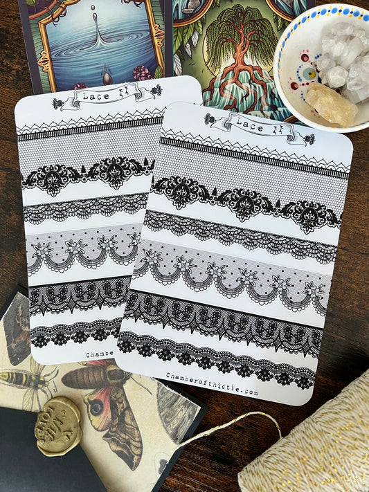 Lace II lookbook sticker sheet