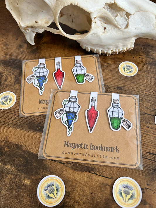 Set of magnetic bookmark Potions