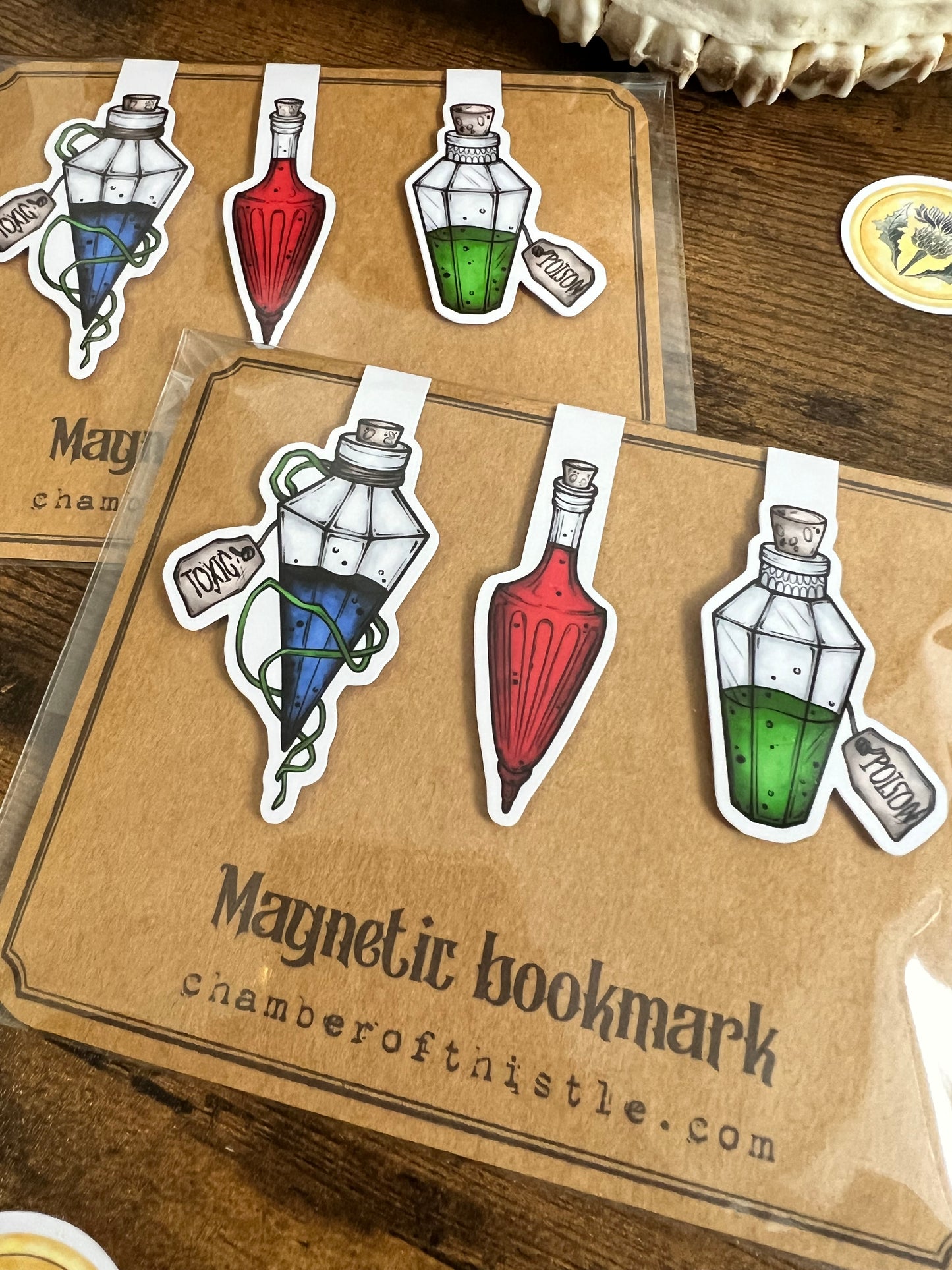 Set of magnetic bookmark Potions