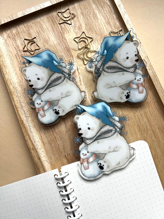 Binder Clip Snowbear