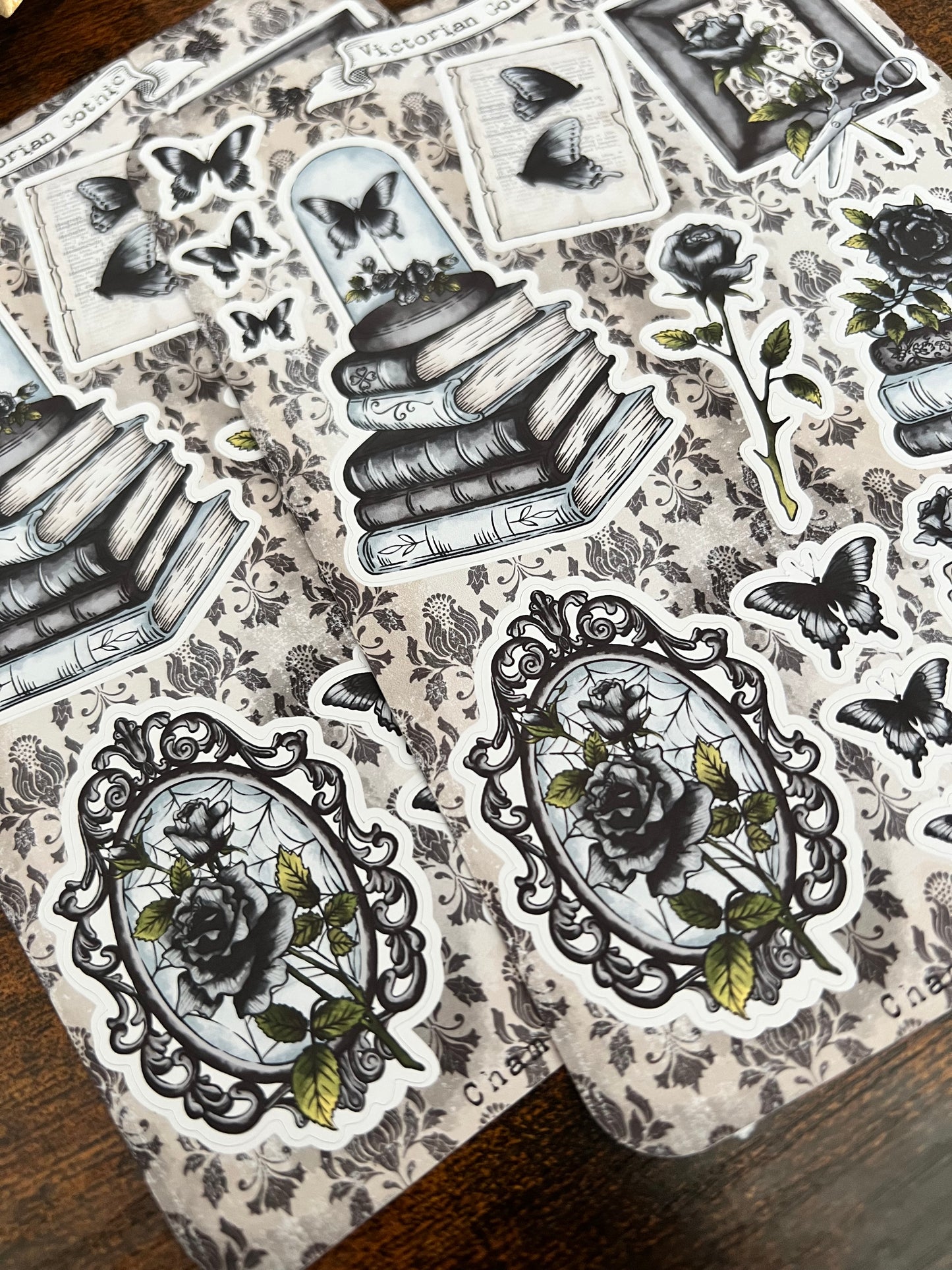 Victorian gothic sticker sheet