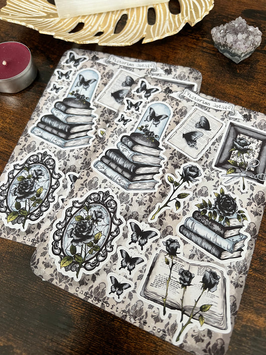 Victorian gothic sticker sheet