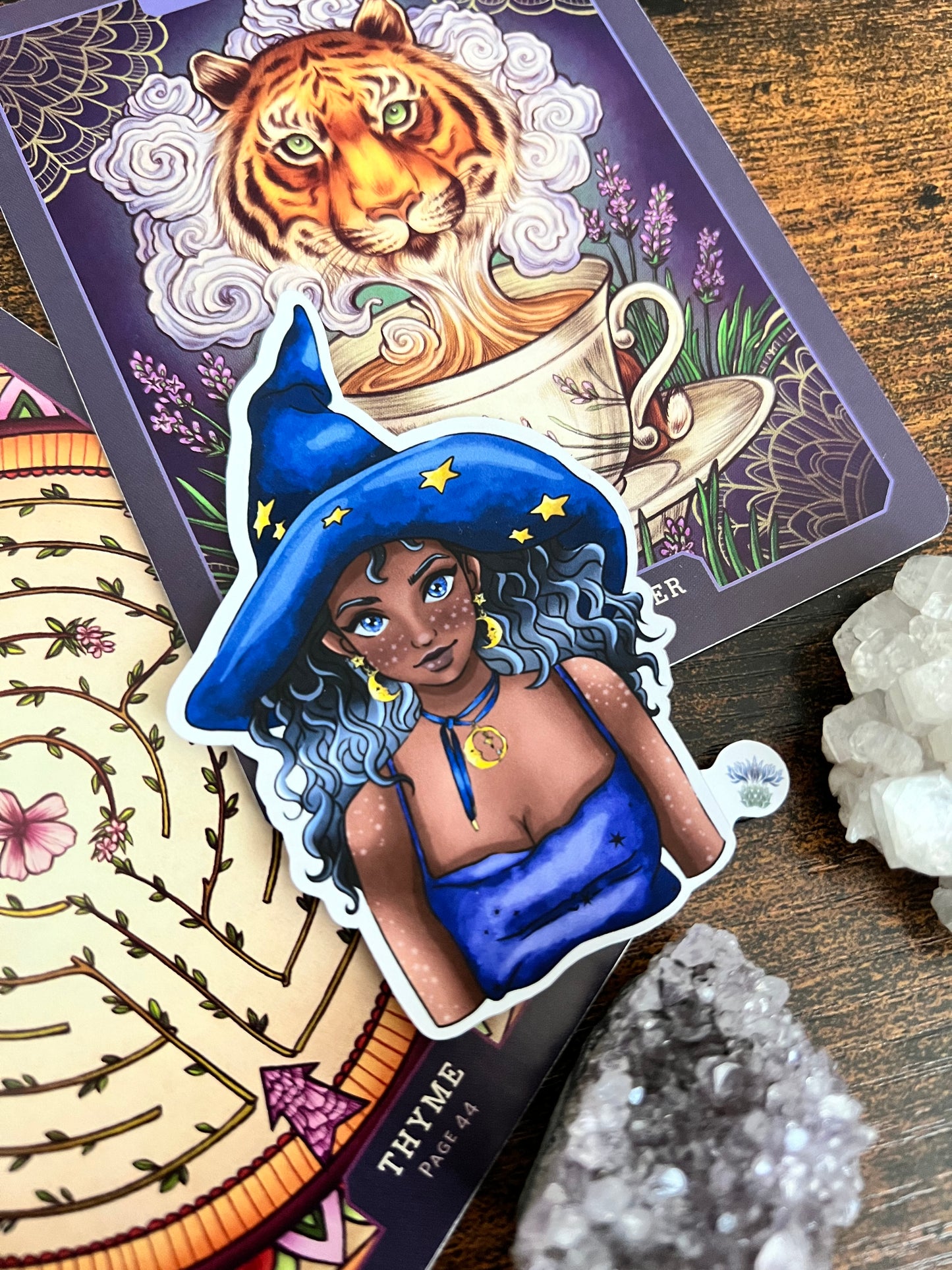 Lunar witch sticker