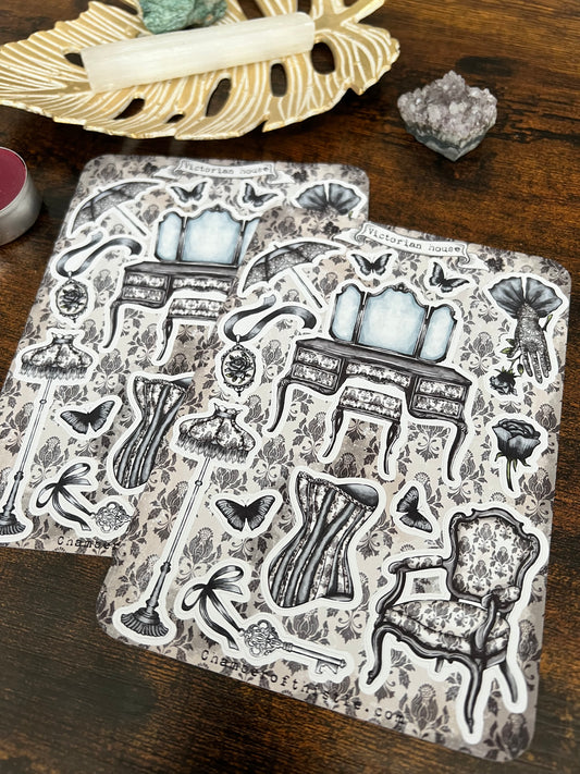 Victorian house sticker sheet