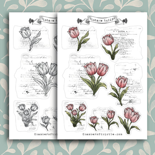 Tulips printables