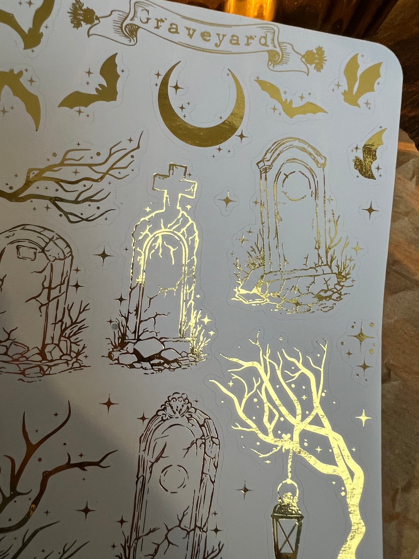 Graveyard sticker sheet