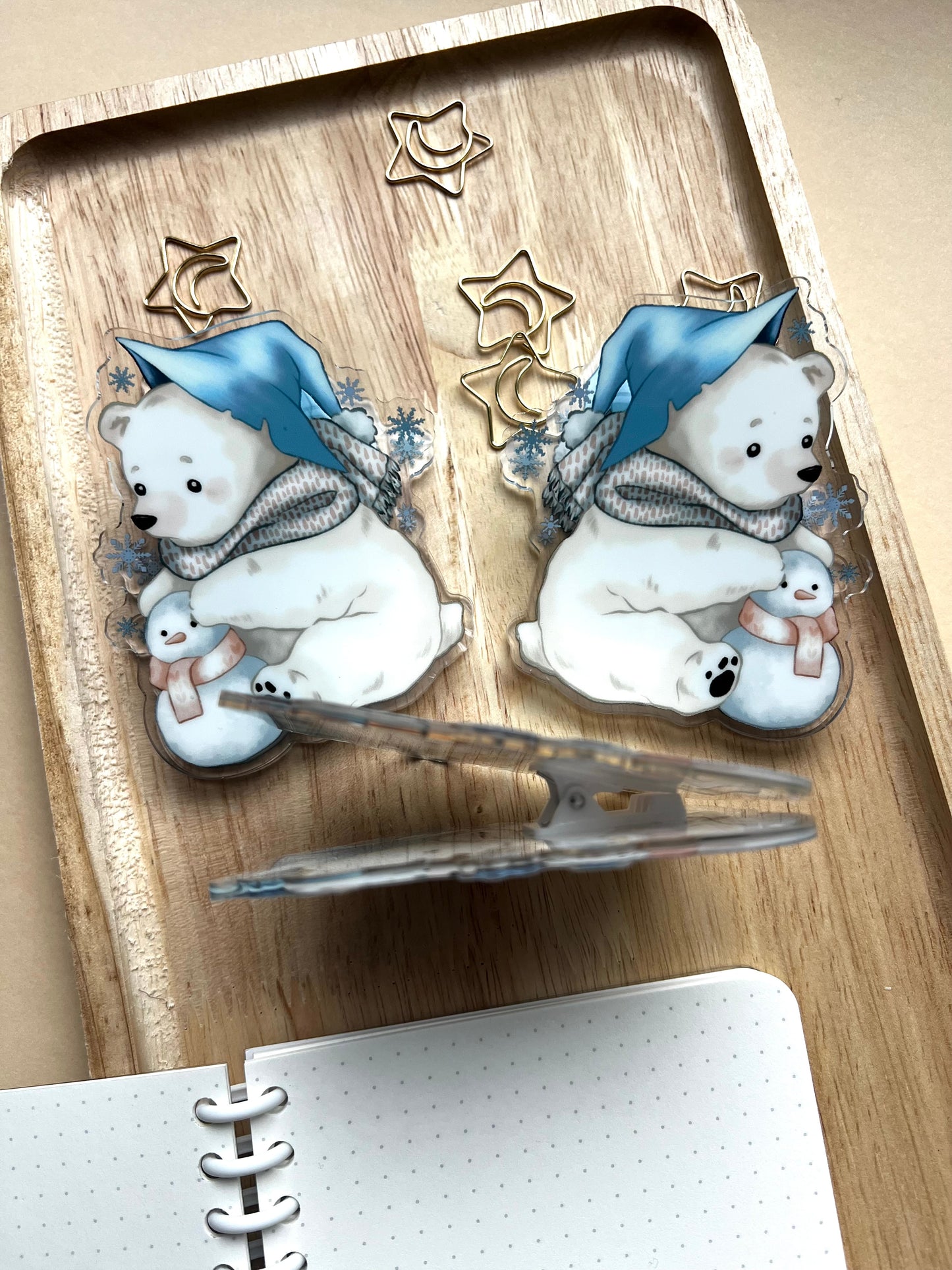 Binder Clip Snowbear