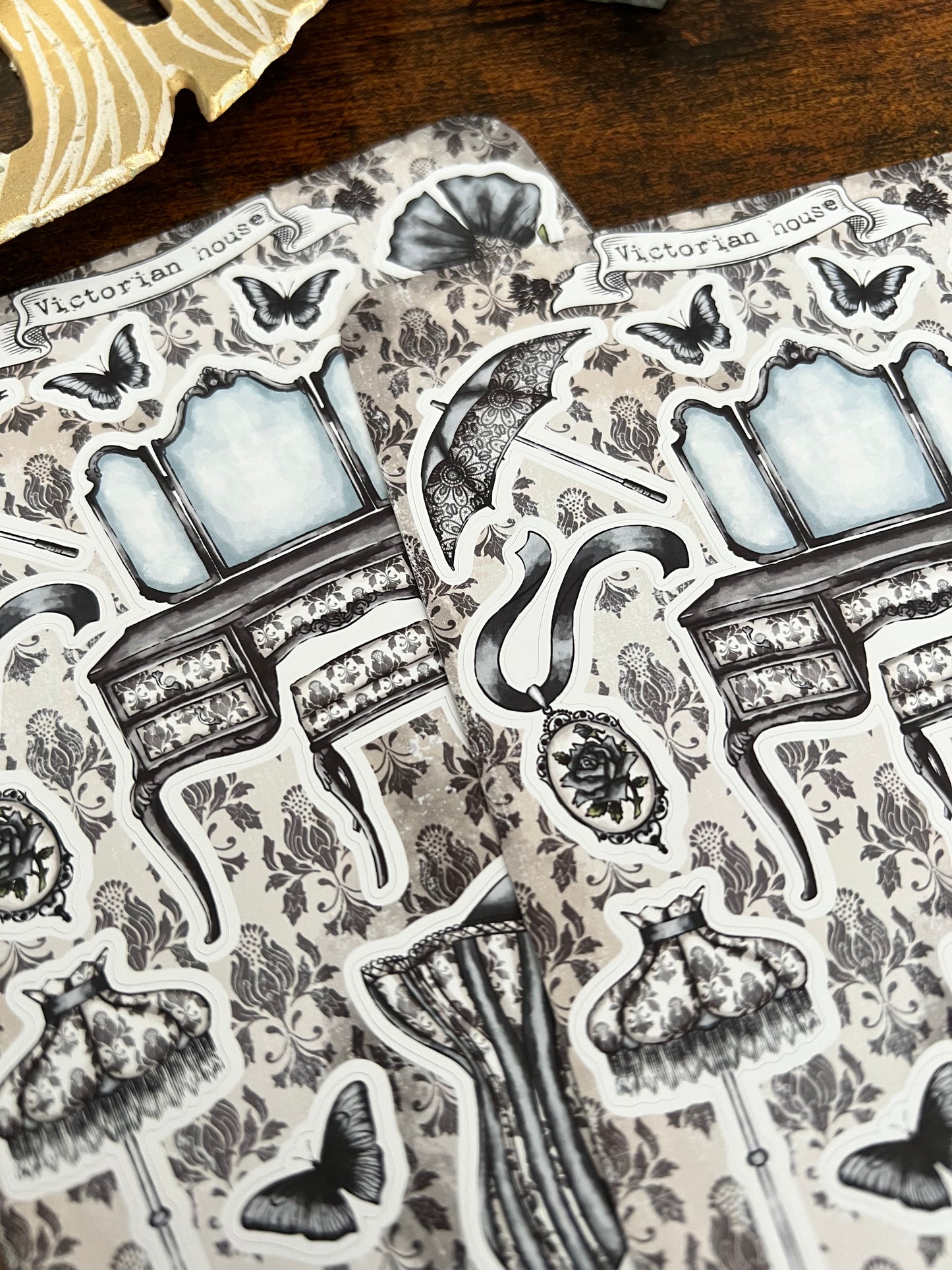 Victorian house sticker sheet