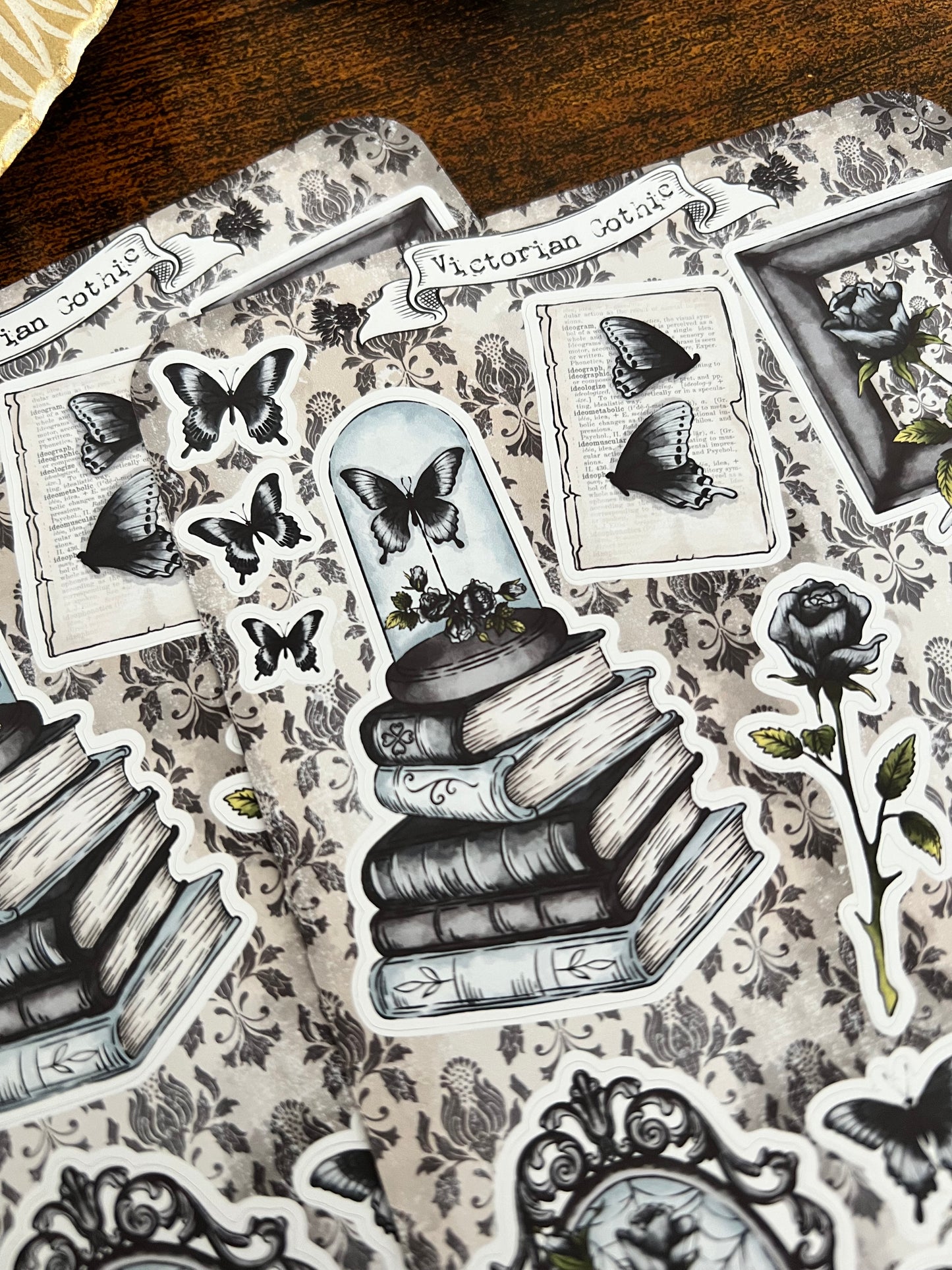 Victorian gothic sticker sheet