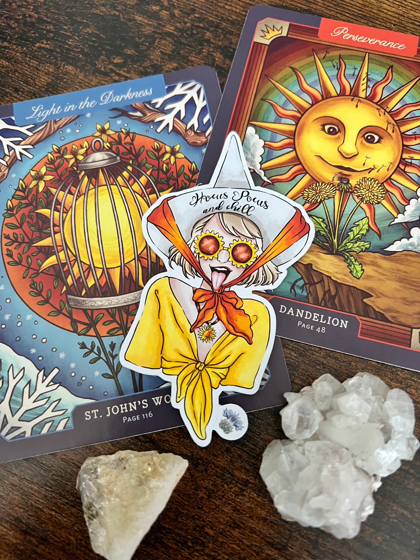 Solar witch sticker