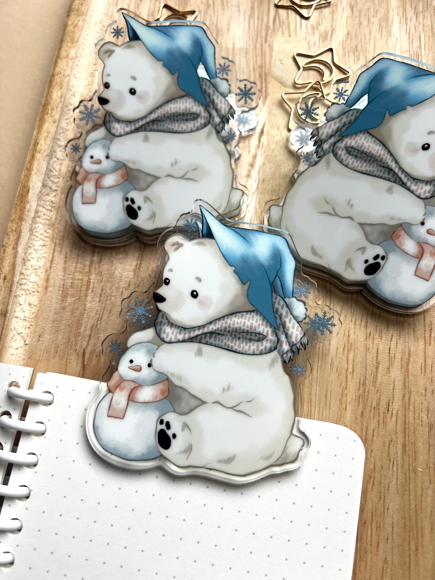 Binder Clip Snowbear