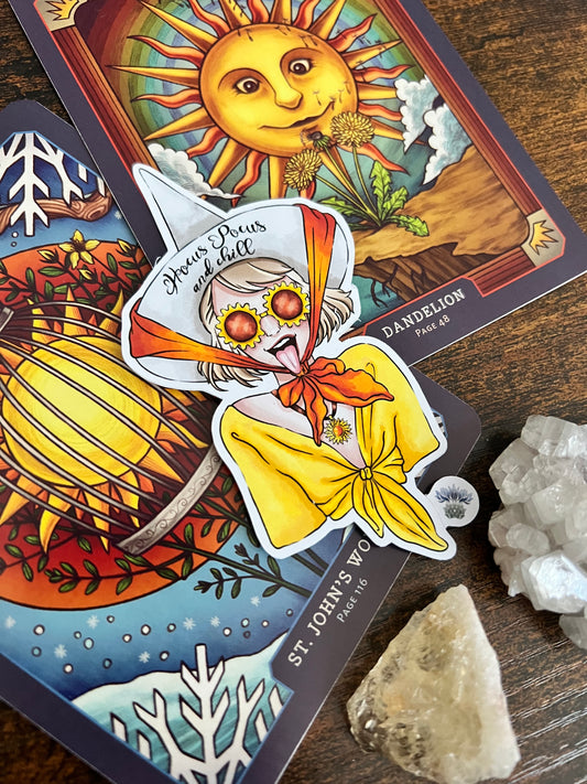 Solar witch sticker