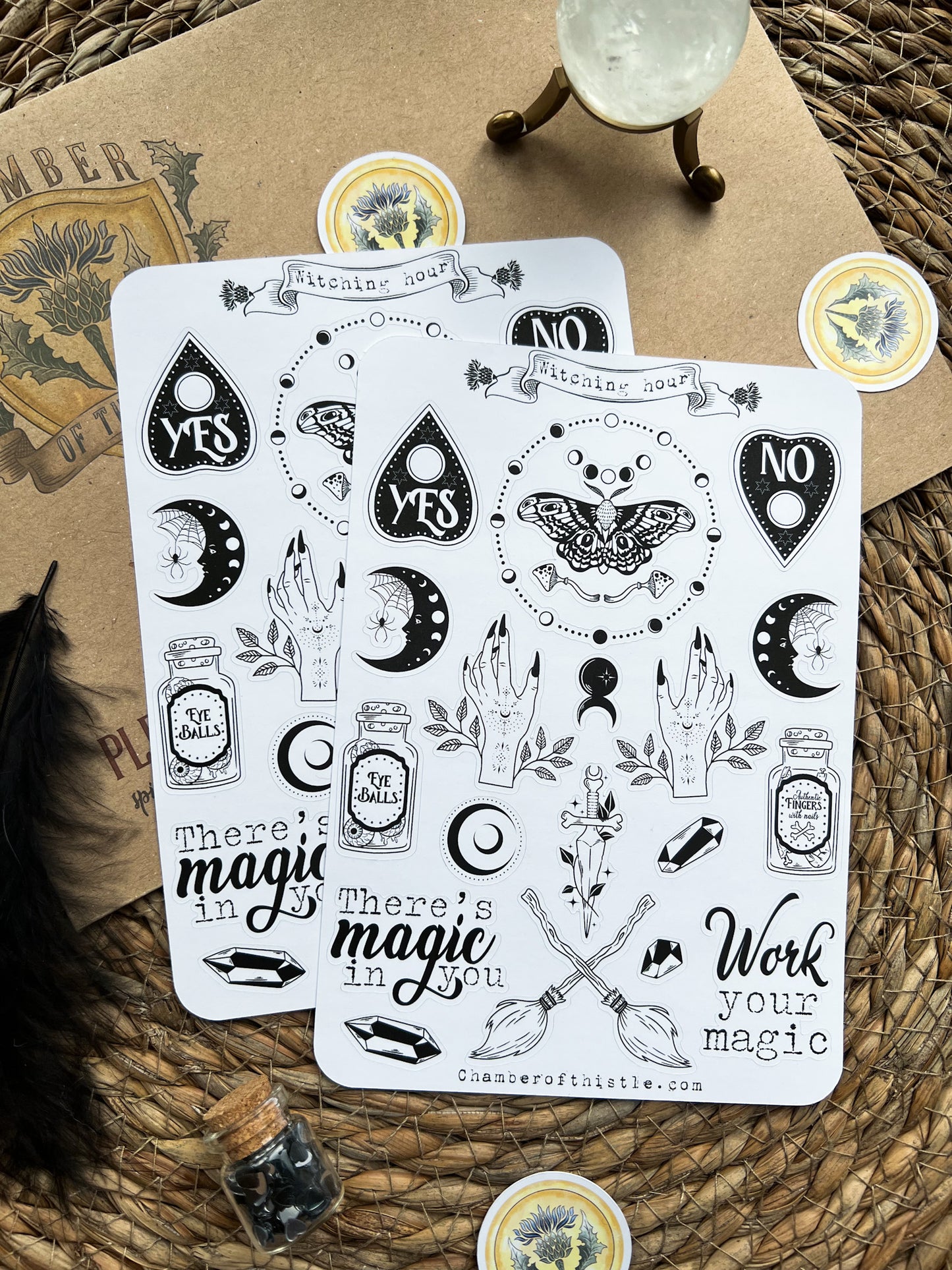 Witching hour sticker sheet