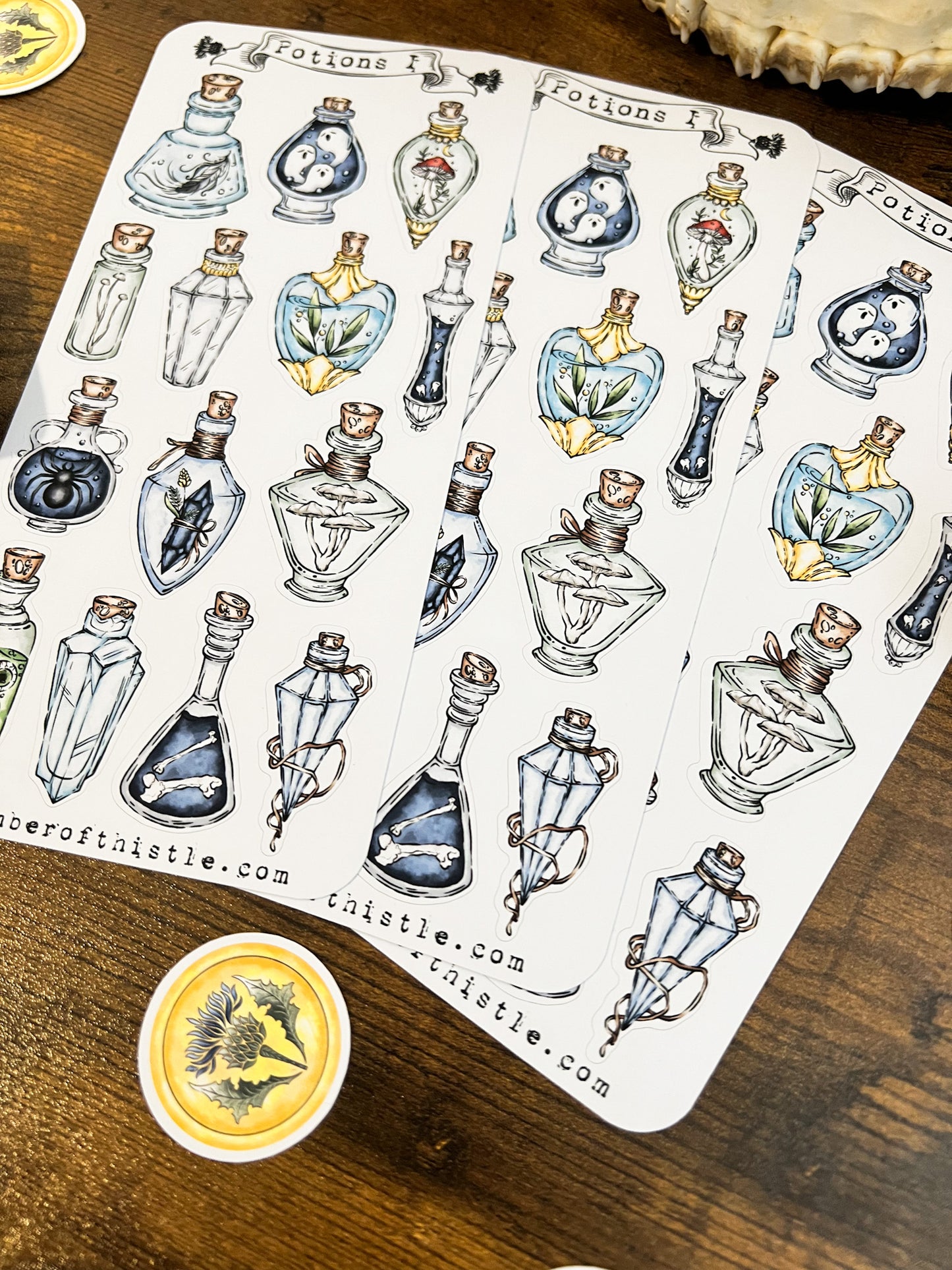 Potions I sticker sheet