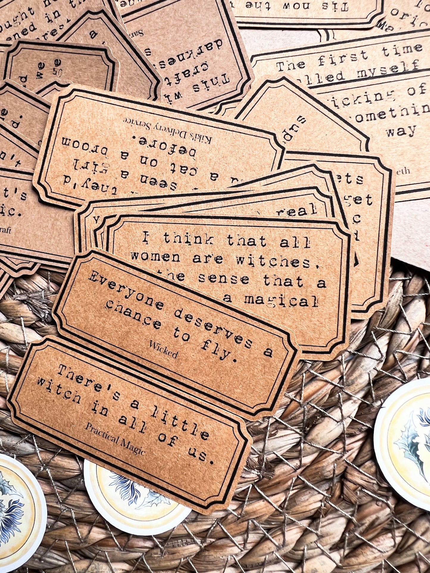 Witchy quotes die cuts