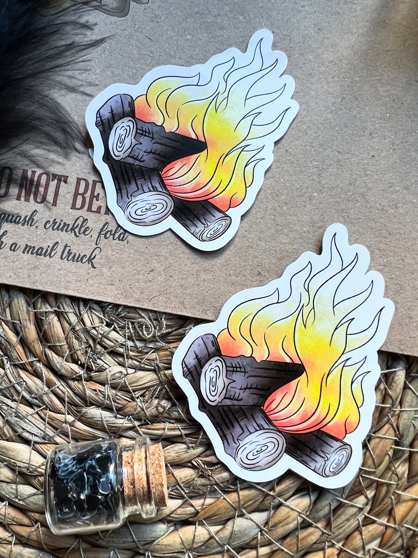 May fire sticker