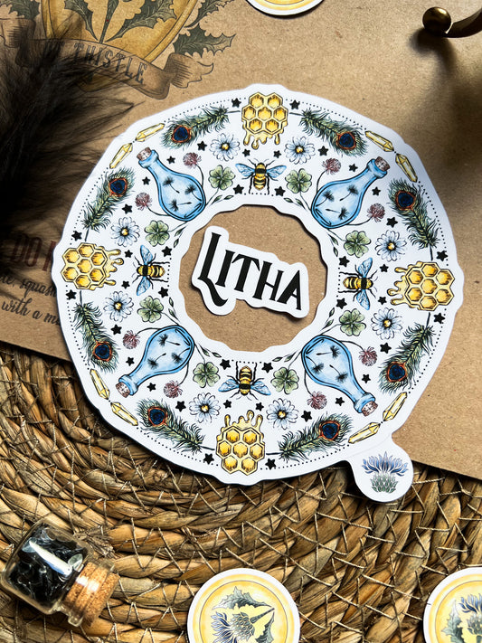 Litha-Aufkleber-Set