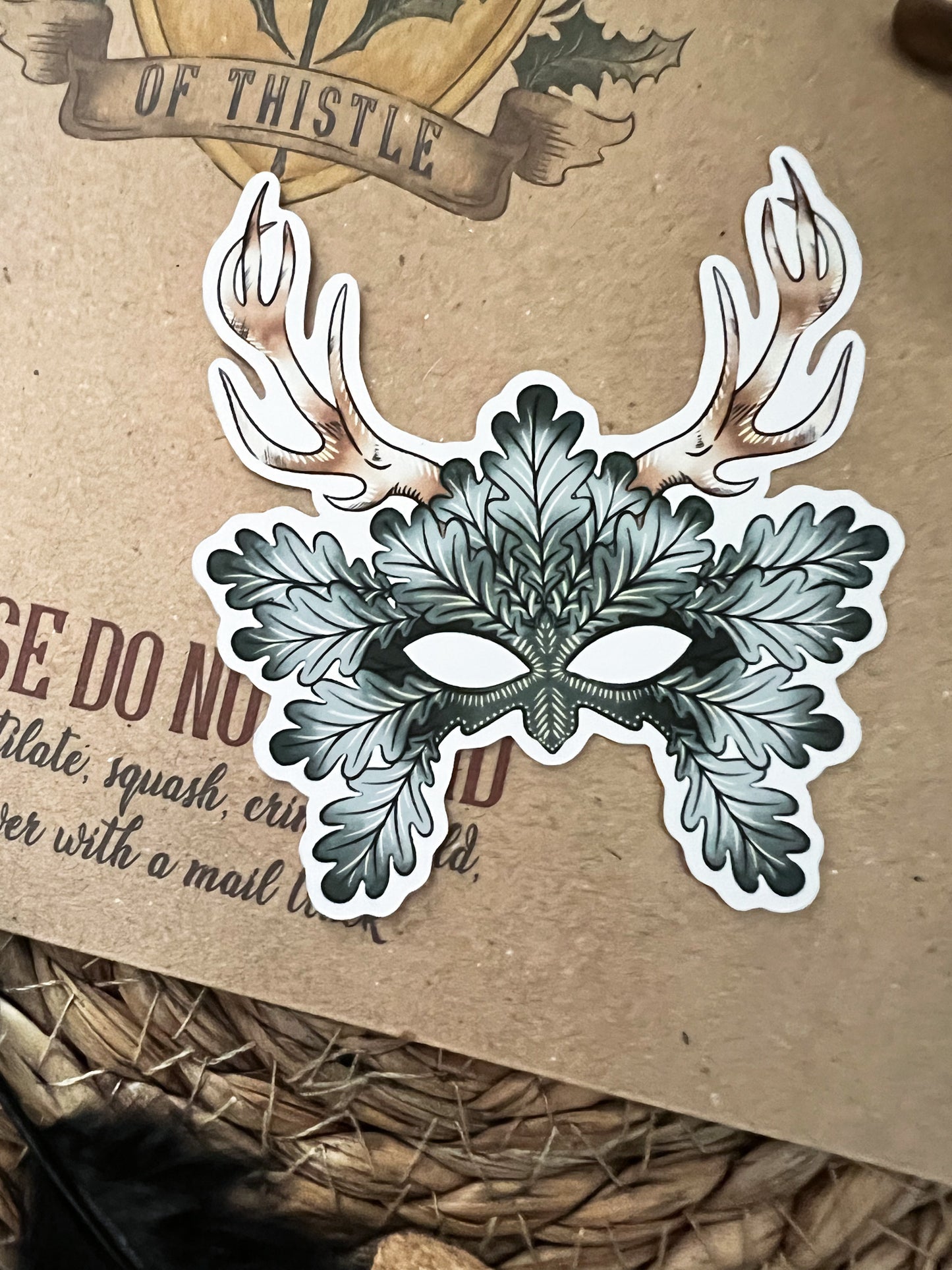 Greenman mask sticker