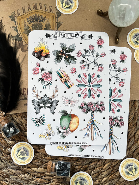 Beltane sticker sheet