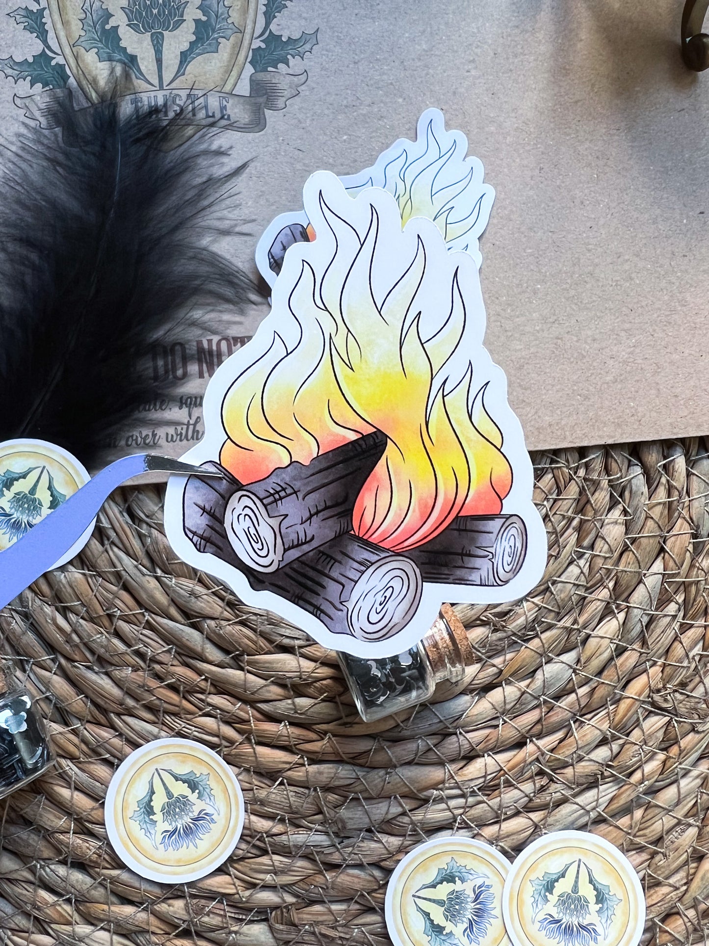 May fire sticker