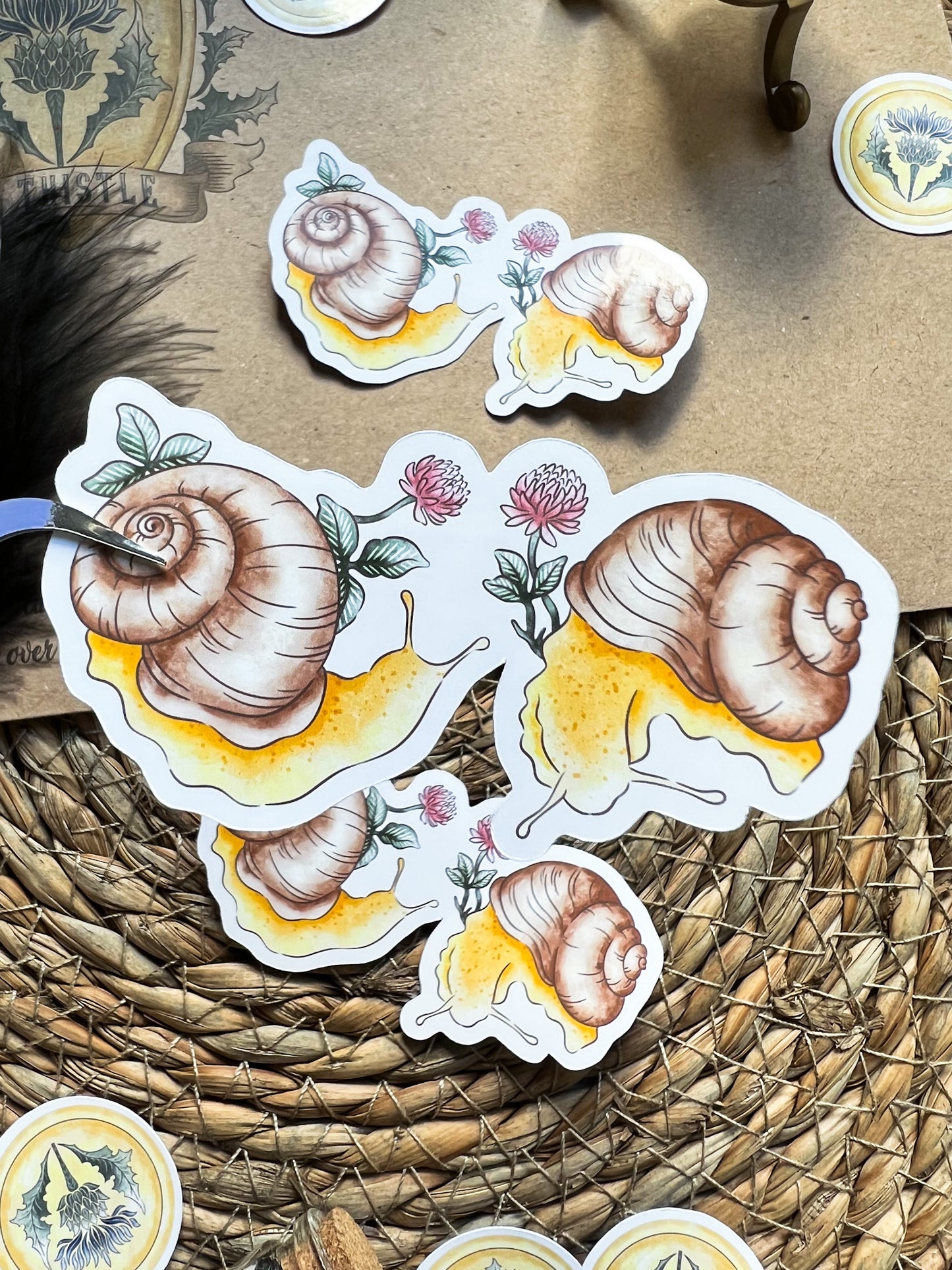 Forest snails sticker