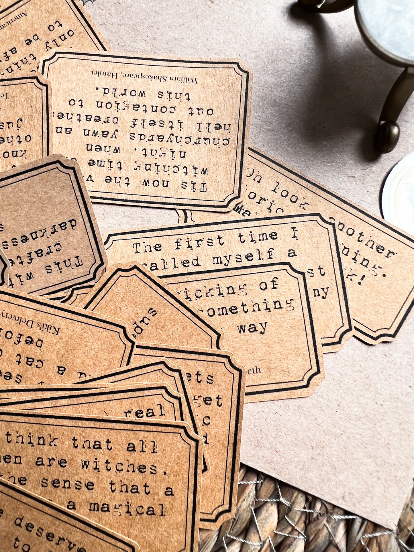 Witchy quotes die cuts