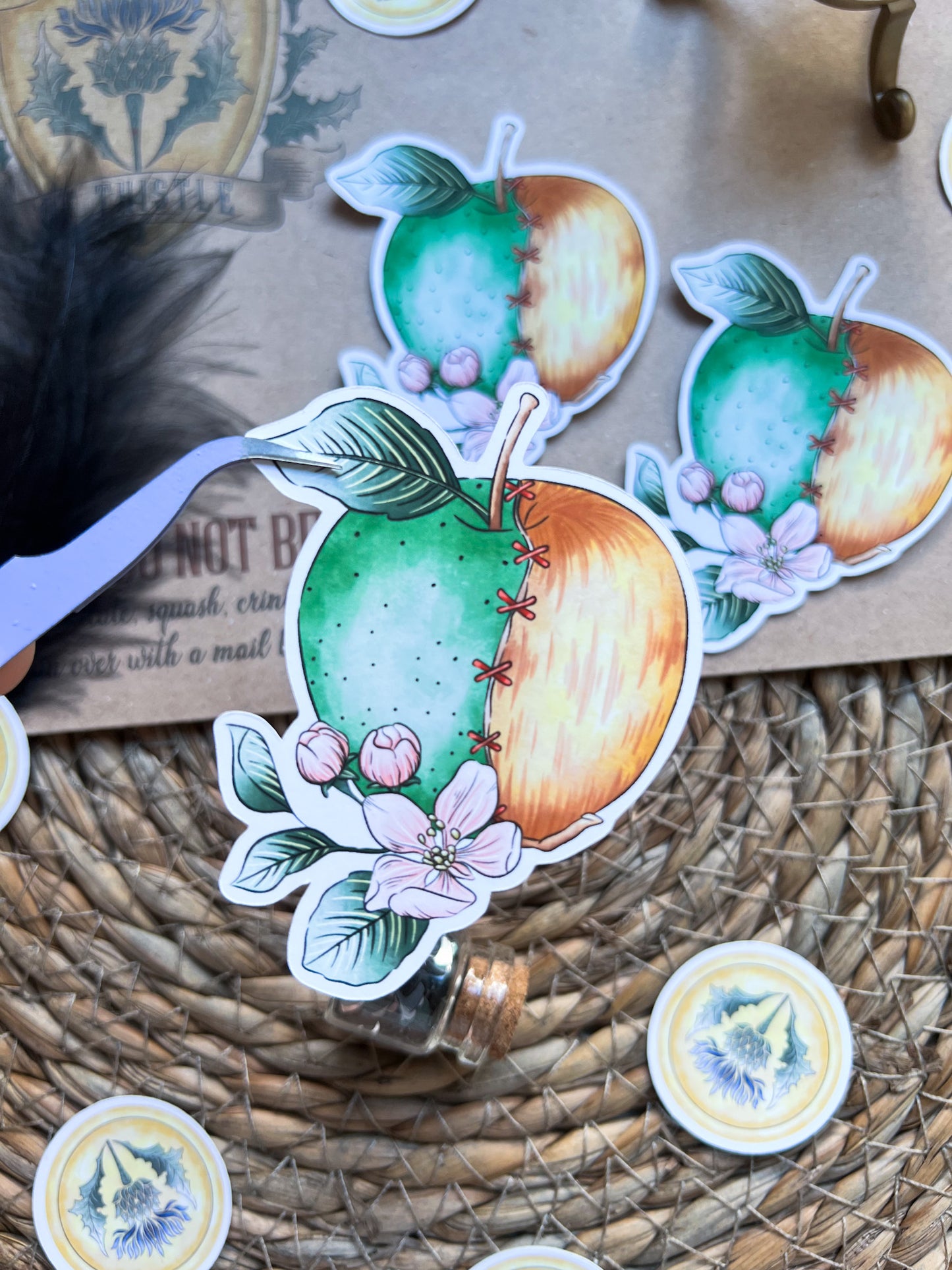 Apple ritual sticker